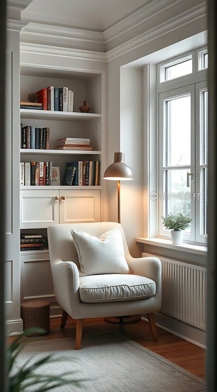 温馨角落舒适阅读时光