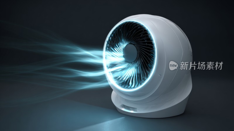未来科技感循环电风扇
