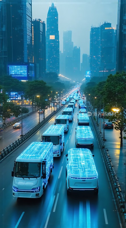 未来之城智能交通科技感十足