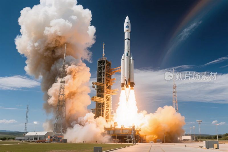 火箭发射升空场景