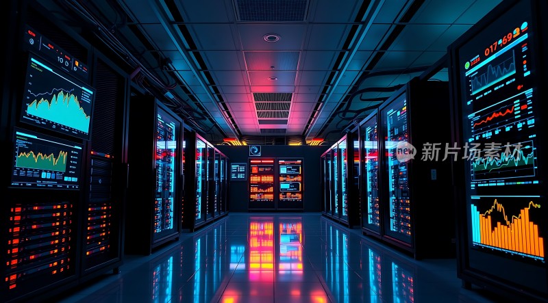 数据中心的未来科技感