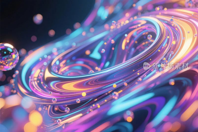 绚丽多彩的流体艺术图案