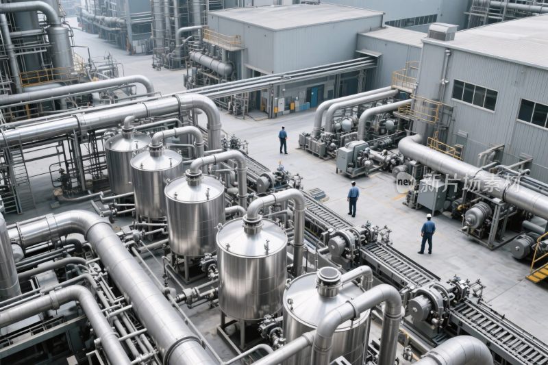 工业厂房管道设备场景