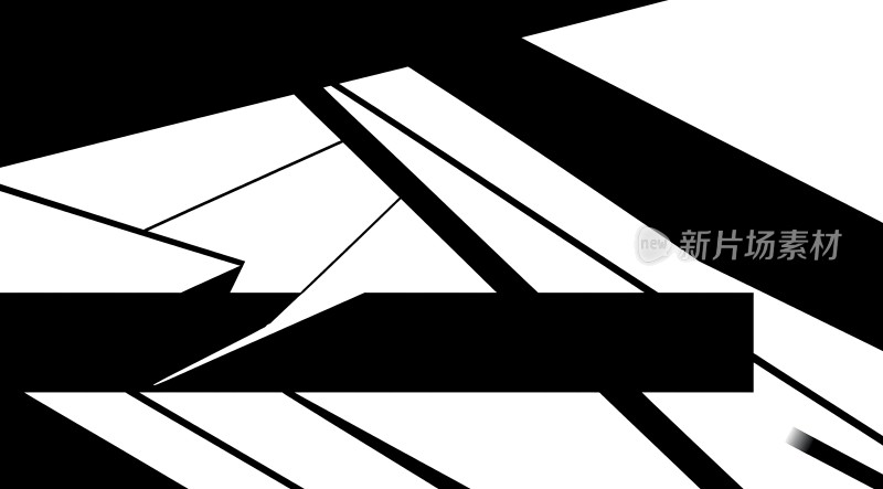 黑白几何艺术图案