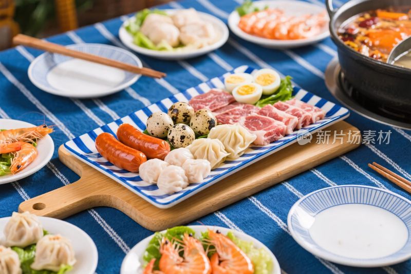 食材美食丰富摆盘