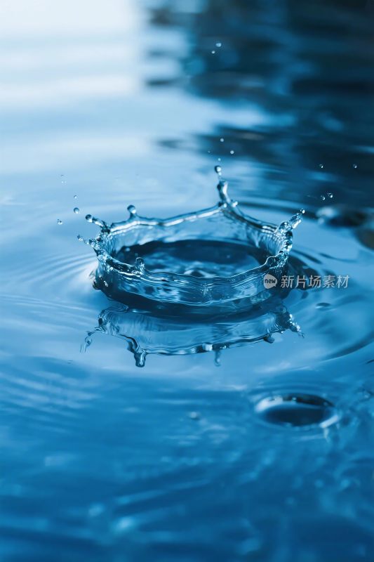 水滴溅起的水花效果