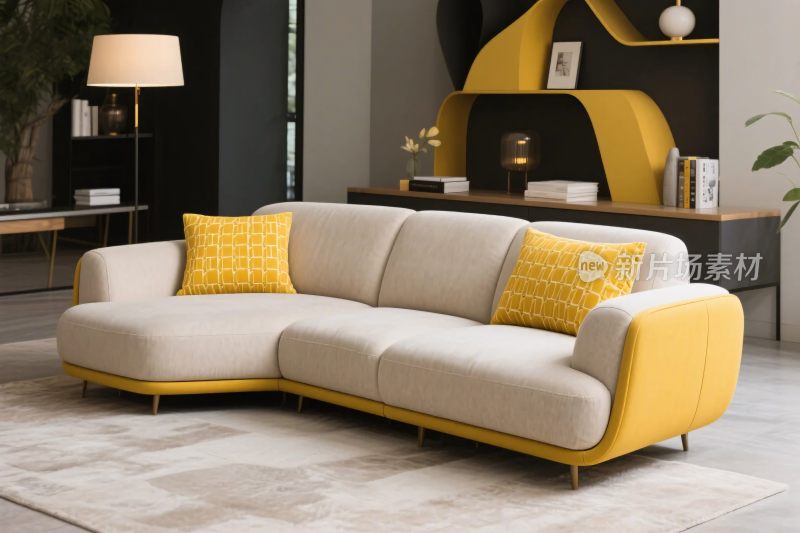 现代简约客厅沙发空间