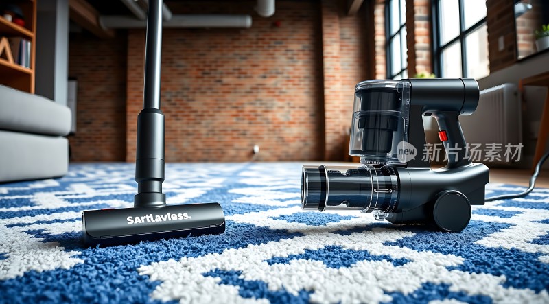 新片场素材SartLavless吸尘器高效清洁现代家居必备！