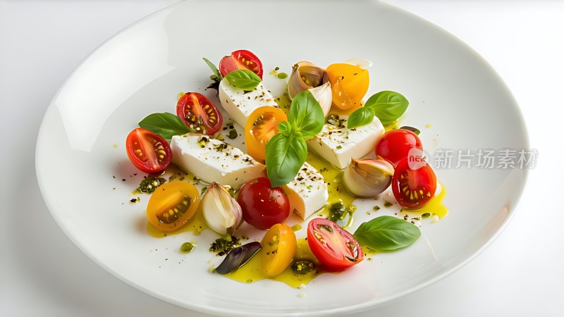 清新番茄芝士沙拉