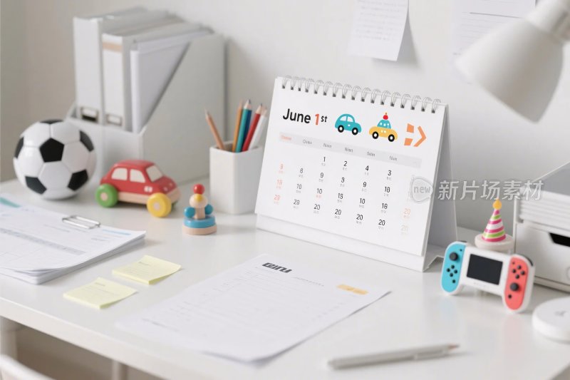 整洁办公桌面日历