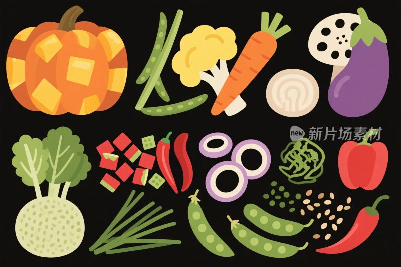 蔬果插画集合