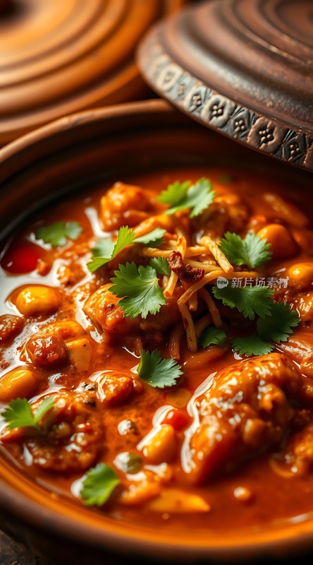 香辣鸡块炖豆角