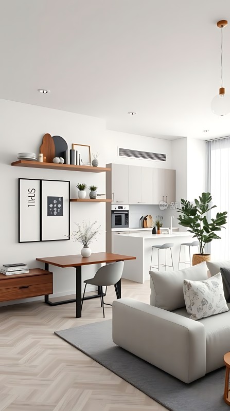 现代简约家居舒适生活空间