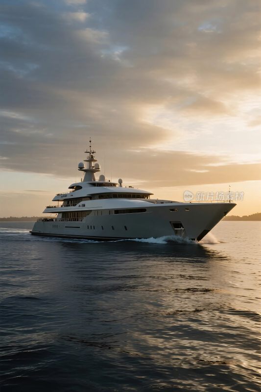 海上豪华游艇航行
