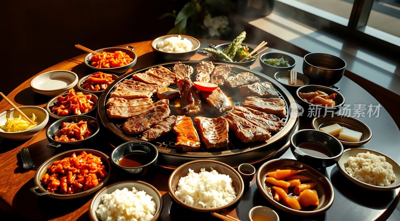 烤肉盛宴多种配菜任选