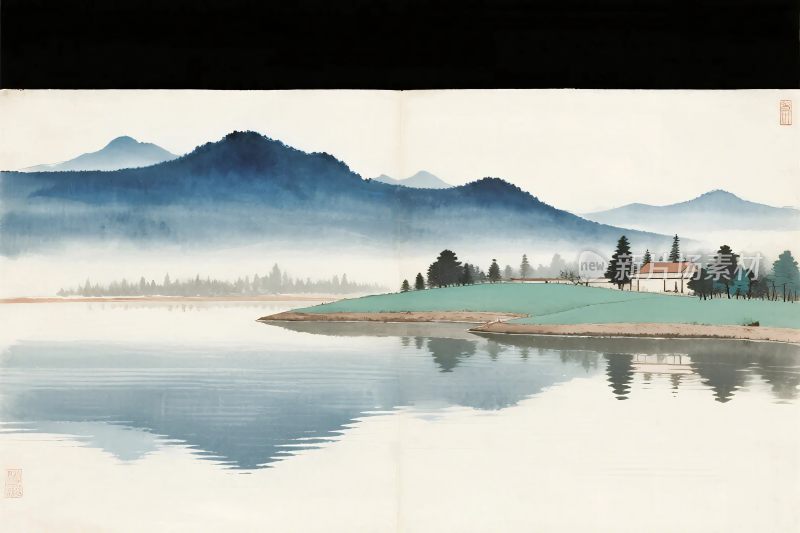 传统山水风景画