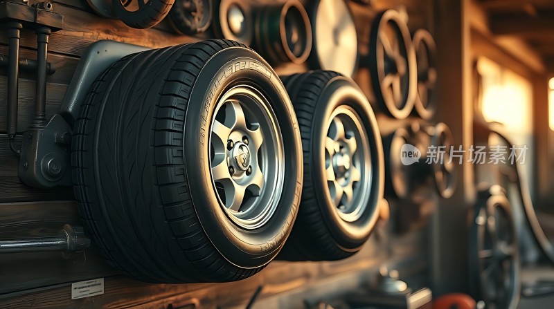 新片场素材 轮胎与轮毂展示