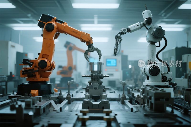 工业机械臂车间场景