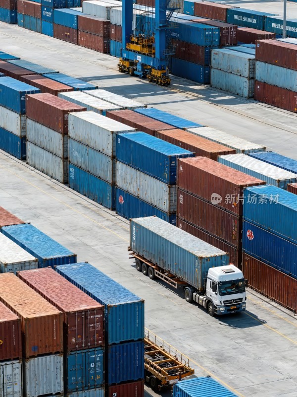 物流码头集装箱运输