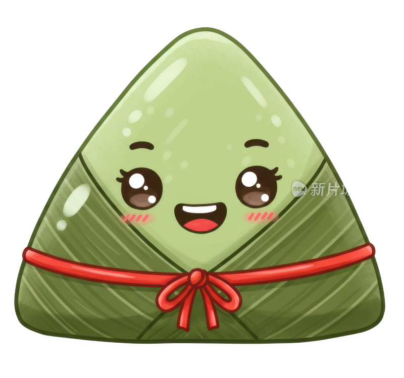 可爱的端午节卡通粽子免扣元素