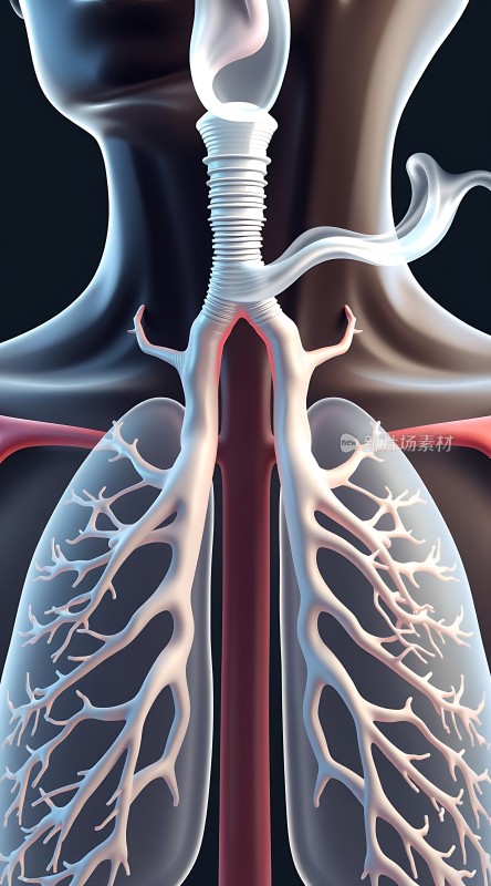 呼吸系统解剖图