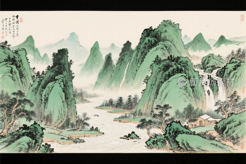 中国传统山水国画