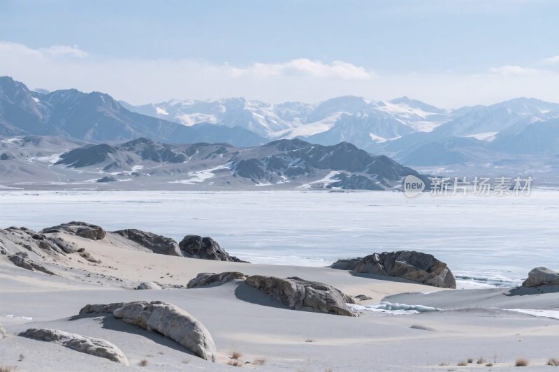 雪山湖泊自然风光