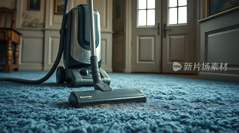 新片场素材 吸尘器清洁地毯
