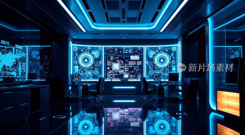 科技感十足的会议室