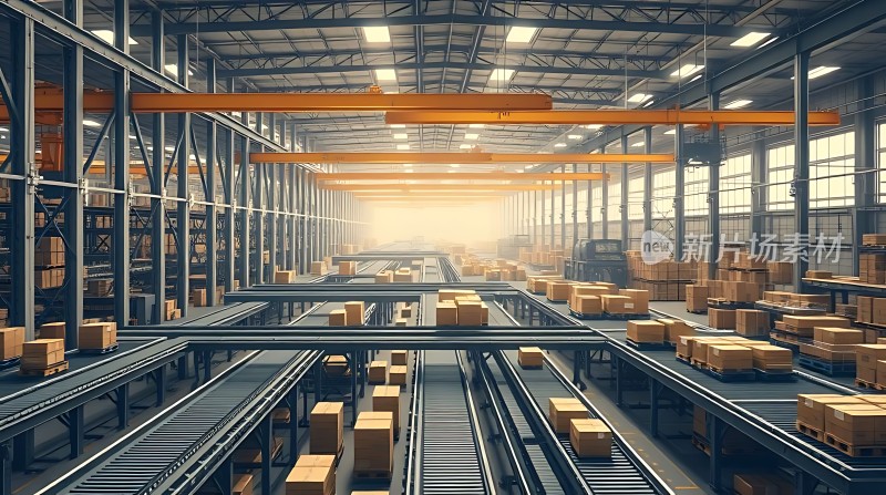 智能物流中心高效仓储搬运系统