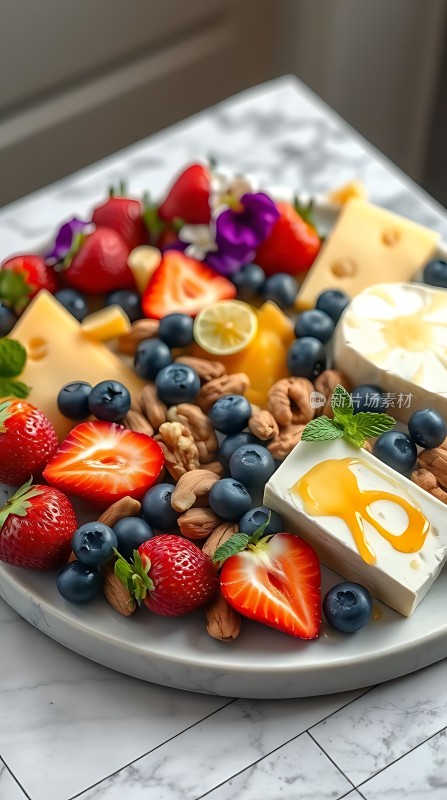 水果坚果奶酪拼盘