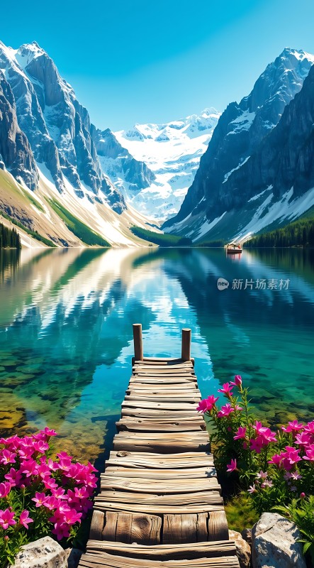 湖畔花语山间小栈