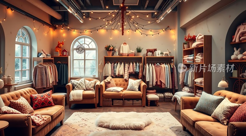 温馨家居舒适沙发精美装饰时尚服装