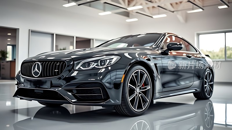 黑色奔驰轿车展示