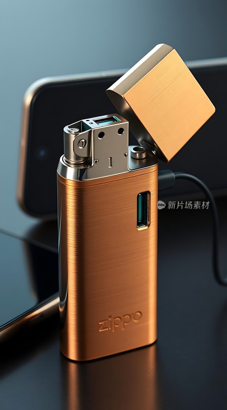 Zippo打火机金属质感USB充电时尚便携