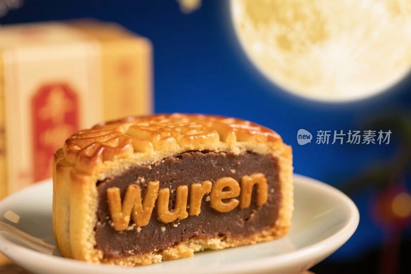 创意月饼中秋画面