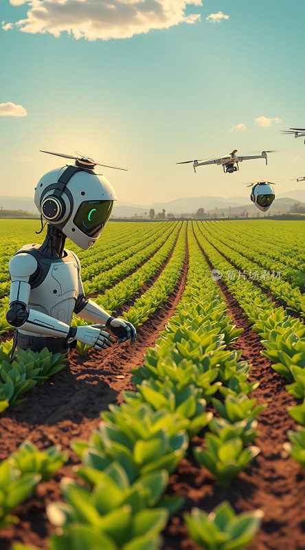 智能农业机器人田间劳作