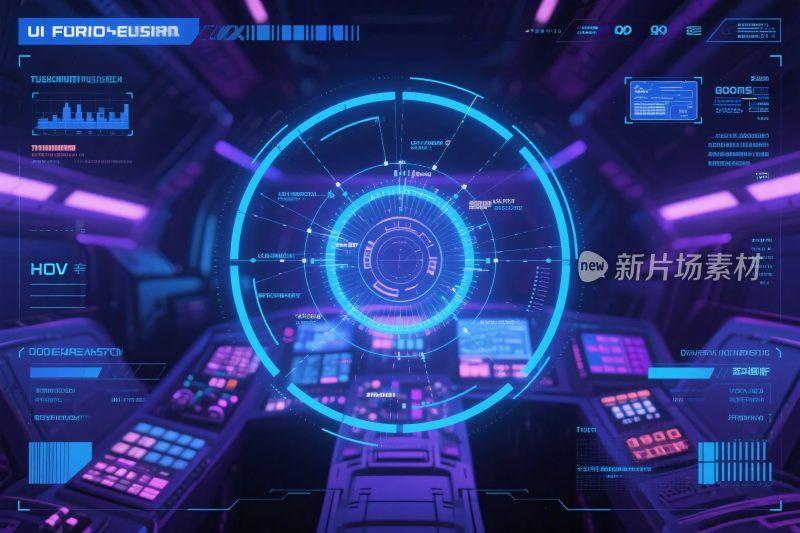科幻驾驶舱界面
