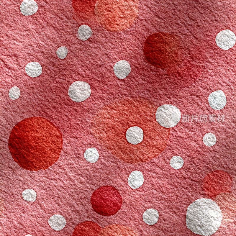 粉色波点水彩纹理背景