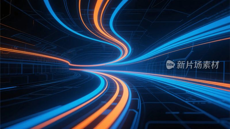 科技感光轨动感画面