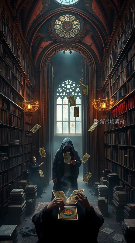 神秘图书馆里的魔法书