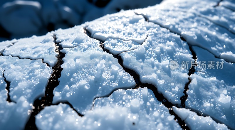 冰封大地晶莹剔透