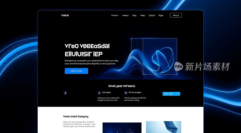 新片场素材科技感网站设计
