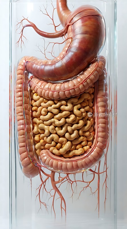 人体消化系统解剖图