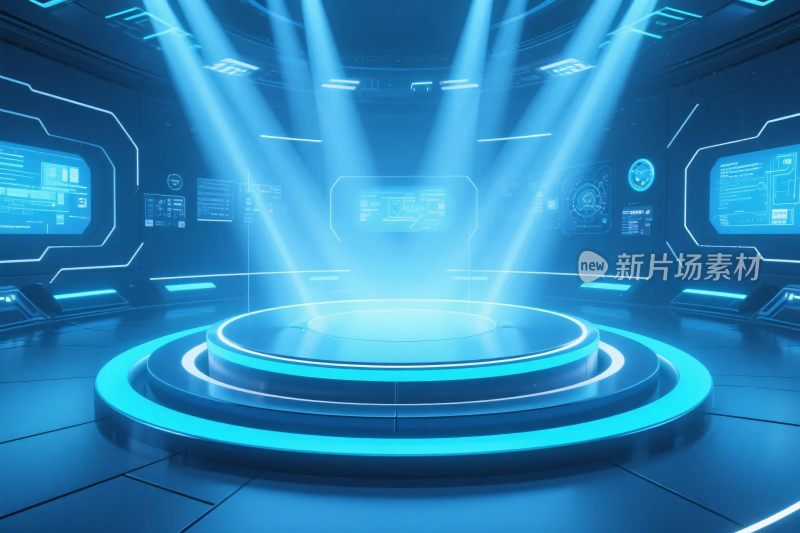 未来科技舞台场景