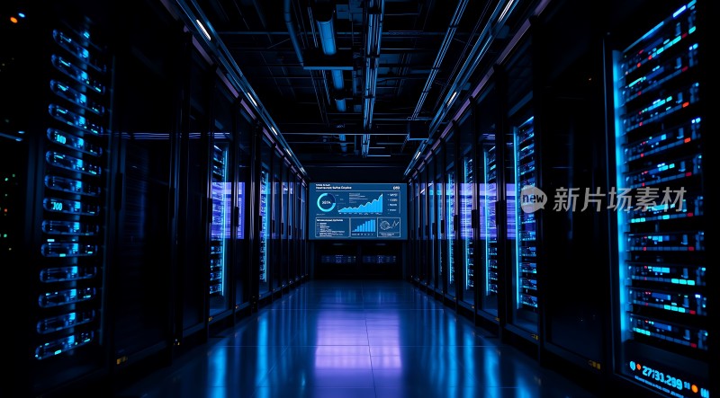 数据中心里的未来科技感