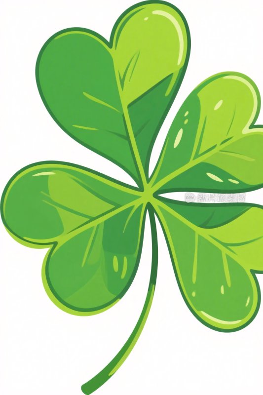 卡通四叶草插画