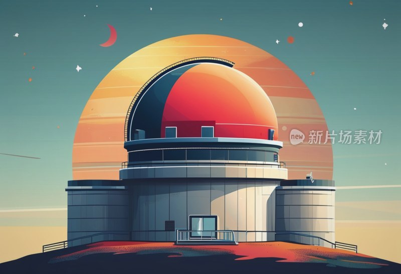 天文台矢量图标