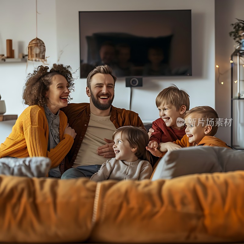 温馨家庭时刻父母与孩子共度美好时光