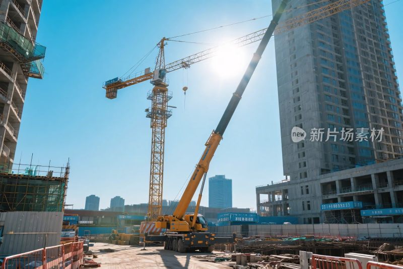 建筑工地施工场景